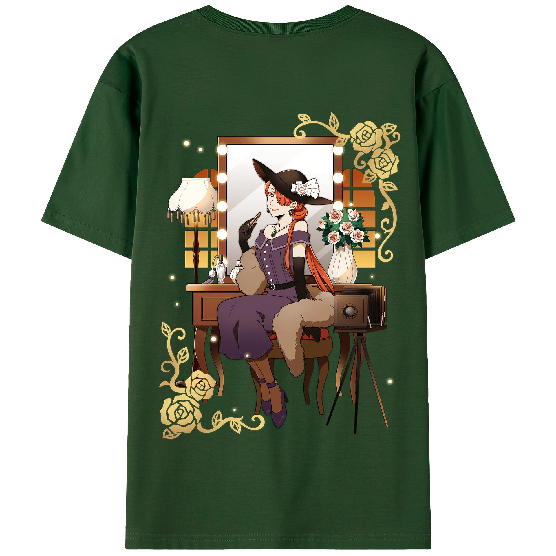 （画像用） 文豪ストレイドッグス Bungo Stray Dogs 綿100％半袖Tシャツ（背面プリント）